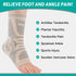 INDEEMAX Copper Infused Ankle Brace for Sprained Ankle, Ankle Compression Sleeve Support for Women & Men, Achilles