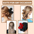 Mouse Ears Hair Claw Clips - BENOSPACE 3Pcs Acrylic Mouse Head Hair Clips for Women Fashion Hair Styling Accessories