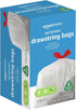 Amazon Basics Flextra Tall Kitchen Drawstring Trash Bags, 50 Count, 13 Gallon, Clean Fresh Scent, 10% Recycled Content