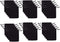 JIAKAI 30pcs Velvet Double Drawstring Cloth Bag - Jewelry Drawstring Pouches for Small Items (Black)