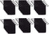 JIAKAI 30pcs Velvet Double Drawstring Cloth Bag - Jewelry Drawstring Pouches for Small Items (Black)