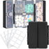 FYY Travel Pill Organizer with Blank Lables,6 Compartments Magnetic Pill Organizer Pill