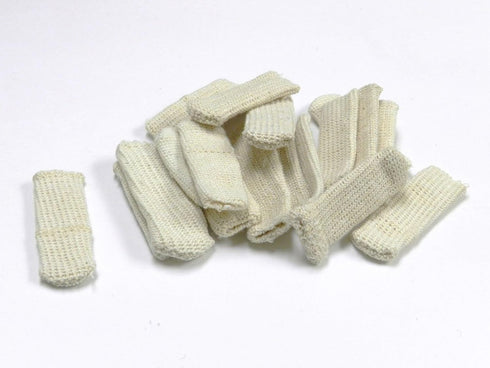 FINGER COTS COTTON GUARDS, ELASTIC, PACK OF 20 for Jewelry Handling Protection
