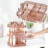 Vanity Organizer, 360 Rotating Acrylic Skin Care Organizer, Large Capacity for Countertop with Makeup Brush Holder -