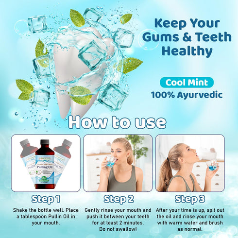 Best Naturals Coconut Pulling Oil with Vitamin D3, E, K2 & COQ10, 8 Fl OZ for Fresh Breath and Gum Health