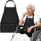 Noverlife Adjustable Adult Bib with Large Crumb Catcher Pocket, Reusable Eating Apron