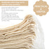 50 Pieces Cotton Drawstring Tea Filter Bags, Reusable Muslin Gift Bag for Wedding Party Home Supplies (3 by 4 Inches)