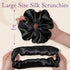 OLESILK Silk Scrunchies Oversized - 100% Mulberry Large for Women with Thick Curly Hair Care