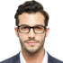 OCCI CHIARI Men Reading Glasses, 2.5 Magnifier Readers, Multiple Magnification Options from 1.0 to 6.0