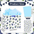 JORHANCE Blueberry Gift Bags with Wrapping Paper & Birthday Card - Large Bag for A Berry Sweet Baby Is On The Way