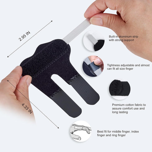 Mallet Finger Splint - Pain Relief Trigger Finger Splint for Thumb, Middle, Pointer, Ring, or Pinky Finger