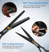 Sirabe 10 PCS Hair Cutting Scissors Set, Professional Haircut Kit with Cutting Scissors, Thinning Shears, Comb, Cape,
