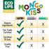 LIP BALM Mongo Kiss 6-Pack (6 tubes) Vanilla Honey by Eco Lips, 100% Organic Beeswax & Cocoa Butter