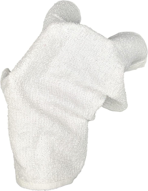 Marquis Mills 24 Pack 17 20 100% 24 OZ Dozen x White Cotton Bar Mop Rags - Weight Per