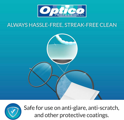 Pre-Moistened Streak-Free Lens Cleaning Wipes Premium Quality Cleaner 180 Count for Eyeglasses