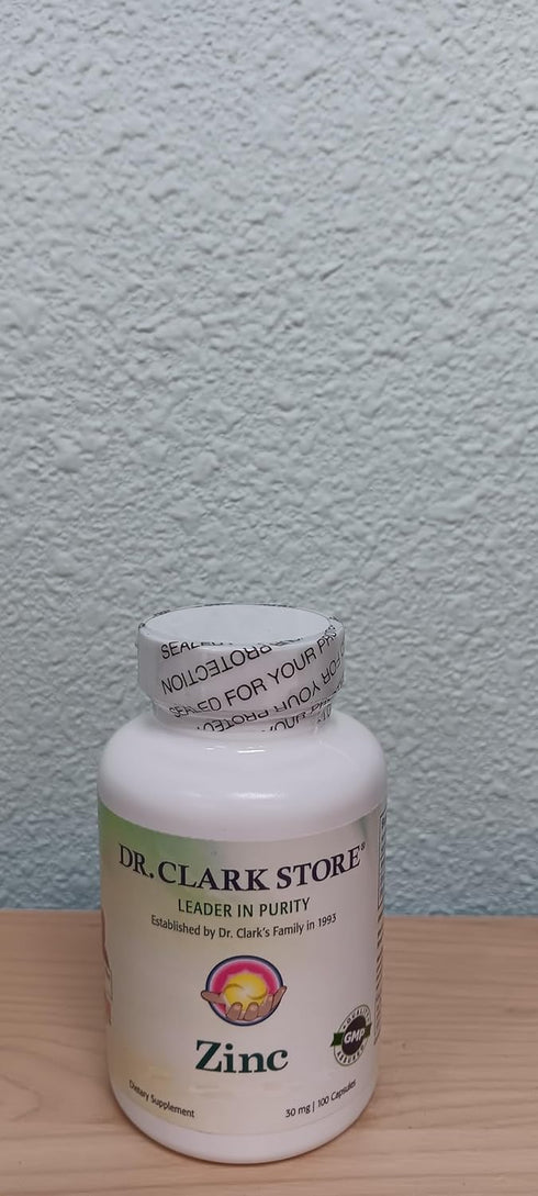 Dr Clark Zinc Bisglycinate, 30mg, 100 Gelatin Capsules