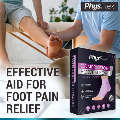 Compression Socks for Plantar Fasciitis - Ankle Compression Sleeve for Achilles Tendonitis, Heel Spurs, Foot Swelling &