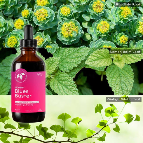 Mommy 4oz Mountain Meadow Herbs Blues Buster Herbal Mood Supplement - - Boost Your Mood, Lift Your Spirits for a Calm