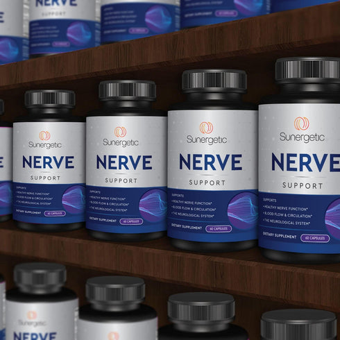 Premium Nerve Support Supplement - 60 Capsules with ALA, ALC & Benfotiamine for Healthy Circulation