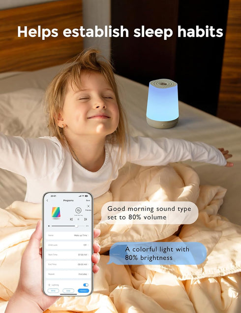 Momcozy 34 Baby Sound Machine, White Noise Machine for Baby Sleeping with Night Light, Toddler Sleep Trainer