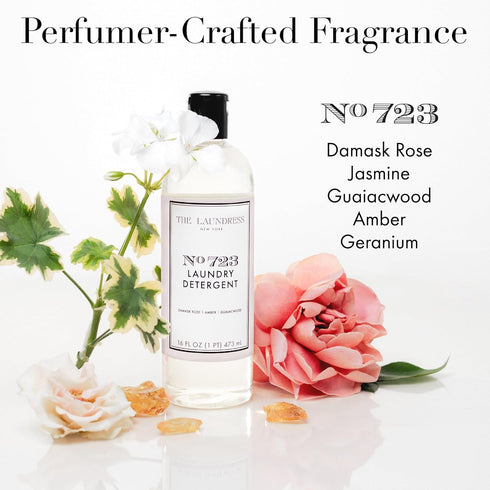 The Laundress No. 723 Laundry Detergent, 16 oz, Rose Inspired Scent, Tough on Stains