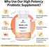 300 Billion CFU Probiotics - Probiotics for Women and Men, 12 Strains Plus Prebiotic for Immune & Digestive Health