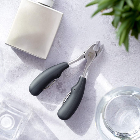 KLIPP Toenail Clippers for Thick Nails – Rustproof Stainless Steel Ingrown and Cuticle Nipper Trimmer with Ergonomic