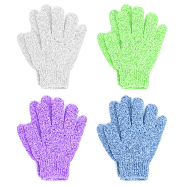 Linda Bath Gloves Exfoliating, Pack of 4