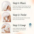 Huge Cotton Hair Towel Wrap for Women, Coral White