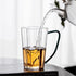 XJOYSL7921 Glass Cups Four-leaf Clover Shaped Drinking Glass with Handle, Clear Borosilicate Mugs for Milk, Coffee, Hot
