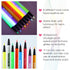 BOBISUKA 8 Colors UV Neon Liquid Eyeliner Set, Matte Colored Eyeliners, Waterproof Smudge-proof Pigmented Gift Kit
