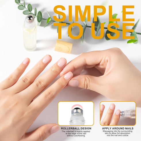 NXJ INFILILA Cuticle Oil, Nail Strengthener and Growth, 10ml Nail Cuticle Oil with Vitamin E, Milk Honey Extract
