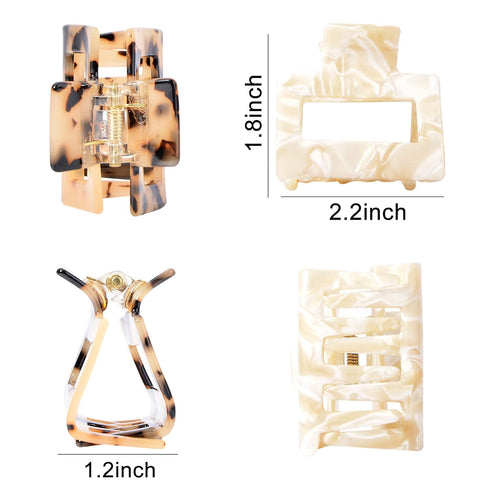 Tortoise Shell Ponytail Cuffs, Elastic Hair Band Hair Tie, Leopard Design for Women Girls, Pack of 3