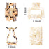 Tortoise Shell Ponytail Cuffs, Elastic Hair Band Hair Tie, Leopard Design for Women Girls, Pack of 3
