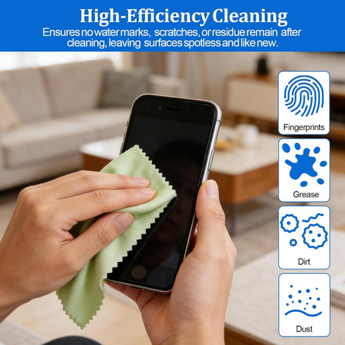 Ninsula 21 Pack 6" 7"Large Glasses Cleaning Cloths, Eyeglass Cleaning Cloths, Premium Ultra-Soft Lens Wipes Cloth