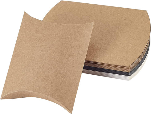Airssory 30pcs Paper Pillow Candy Boxes, 6.5x5 Inch for DIY Wedding Favors, Birthday Party, Valentine's Day Supplies