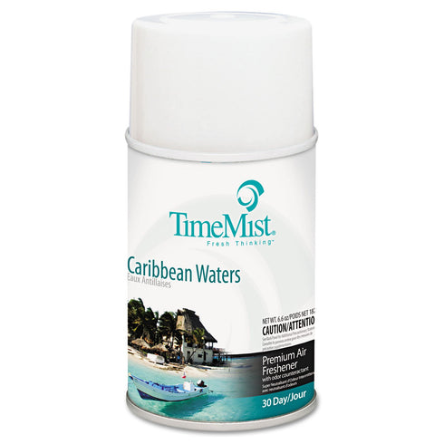 TimeMist Premium Metered Air Freshener Refills - Caribbean Waters - 7.1 oz (1 Unit) - Lasts Up To 30 Days