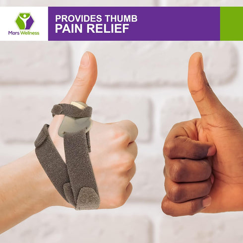 MARS WELLNESS CMC Thumb Arthritis Brace - Large Right Hand Stabilizing Splint for Osteoarthritis Support