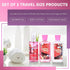 Vital Luxury Cotton Candy Bath & Body Travel Kit - 3 Fl Oz Skincare Gift Set, Includes Shower Gel, Lotion, Fragrance