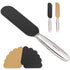 Professional Pedicure Foot File, Coarse/Fine Double Side Reusable Stainless Steel Cracked Skin Corns Callus Remover