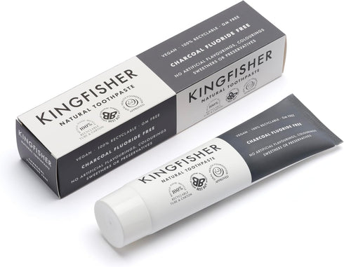 Kingfisher No Fluoride Charcoal Toothapste 100ml