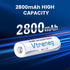Vtreneg 1.2V 8 Pack, 2800mAh Rechargeable AA NiMH Batteries Long-Lasting Double A Battery, Leak-Proof, Low Self