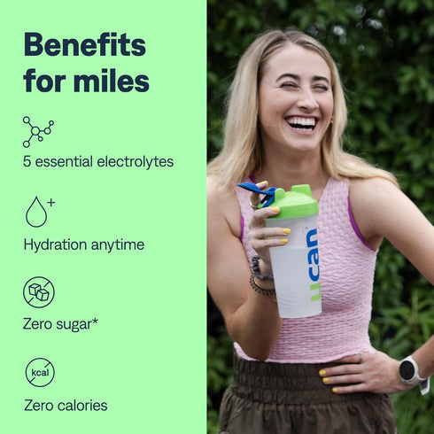 UCAN Hydrate Electrolyte Drink Mix (Berry, 30 Servings) Sugar-Free, Keto-Friendly, Vegan, Non-GMO, Gluten-Free