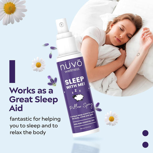 Premium Pillow Spray - Made with Therapeutic Essential Oils - Deep Sleep pillow Spray Mist with Lavender and Chamomile
