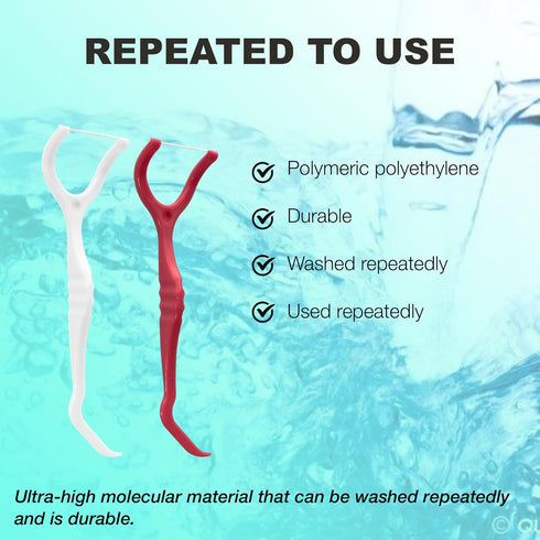Molar Floss Stick, Convenient for Cleaning Back Teeth, Floss Sticks, Flosser Picks, Suitable for Gifting Elders or