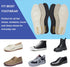 Leather Insoles for Men, Black Thin Inserts for Dress Shoes, Nonslip Shoe Pads (3 Pairs, US 9-9.5)