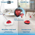 Spin Mop Head Replacement for EasyWring 1 Tank - Upgraded Scrub Brush Mop Set with 2 Microfiber Mop Refills and Handle