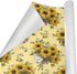 Showers58 23 inches,1 pnyoin Merry Christmas Wrapping Paper Roll,Spring Sunflowers and Bouquet Gift Wrap Perfect