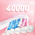 Electric Toothbrush for Adults, 10 Brush Heads, Rechargeable, 40000 VPM, 3 Modes, Smart Timer, Pink