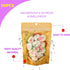 100 Pack Resealable Smell Proof Bags with Clear Front Window, 7x10+3 inch Foil Mylar Pouches for Food, Party Favors